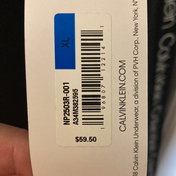 NWT Calvin Klein Sleepwear set. Size XL , black with white Calvin Klein on sides - Picture 7 of 16